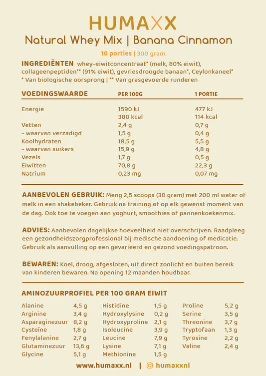 Naturel Whey Mix - Eiwitshake